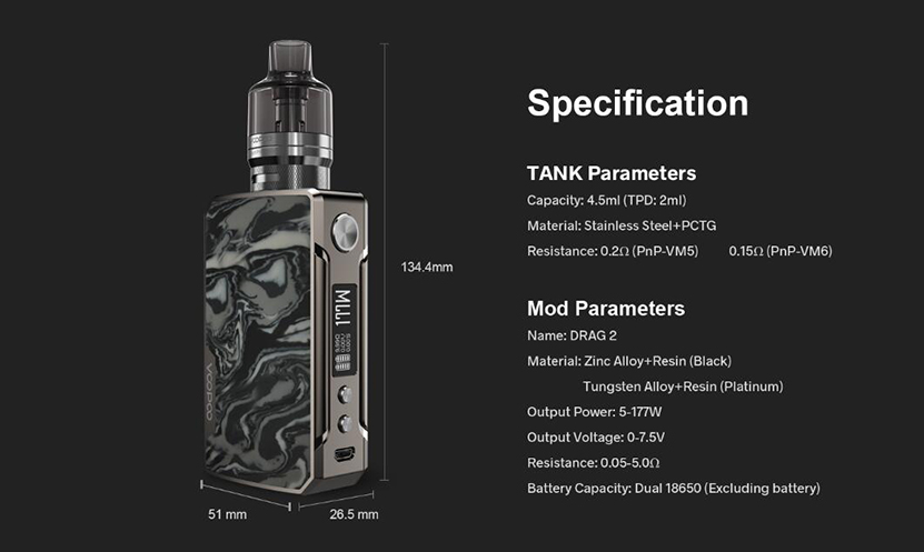 VOOPOO Drag 2 Kit Refresh Edition Feature 12