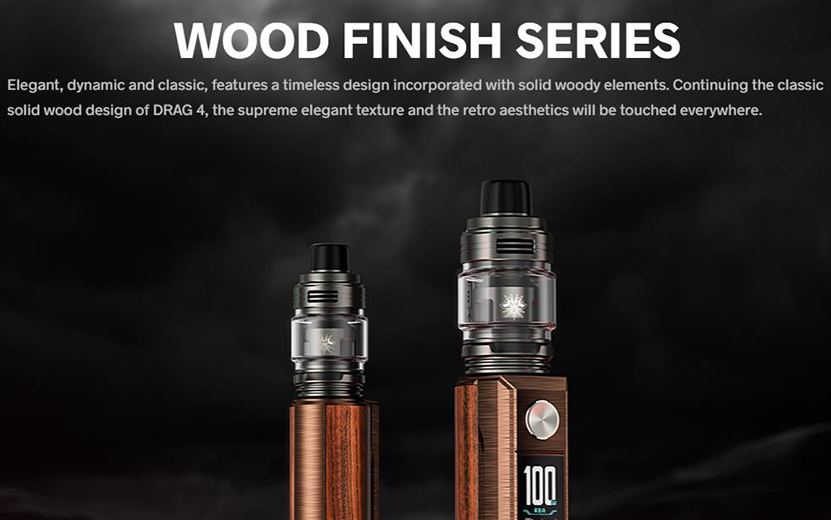 VOOPOO Drag M100S Kit Wood Finish Series