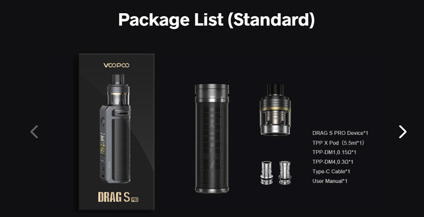 VOOPOO Drag S Pro Kit Feature Package