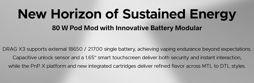 VOOPOO Drag X3 Pod Mod Kit Details