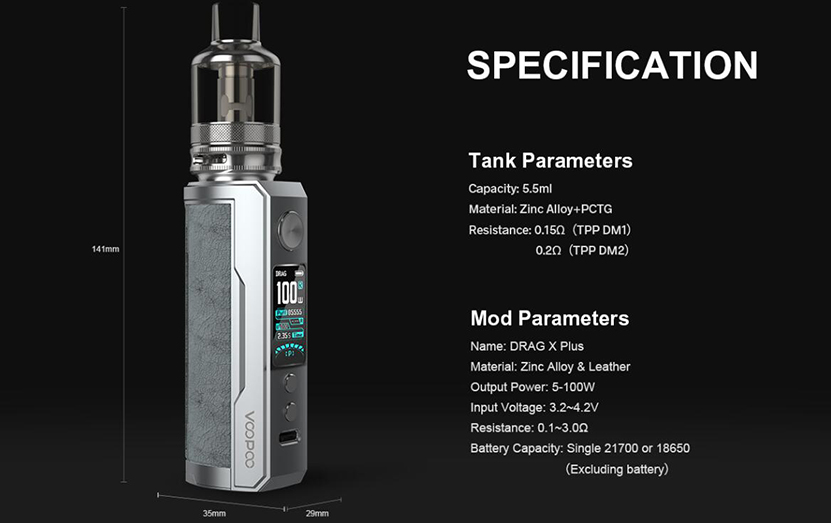 VOOPOO Drag X Plus Kit Feature 11