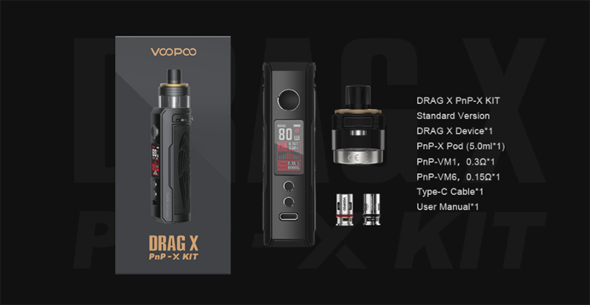 VOOPOO Drag X PnP X Kit Package