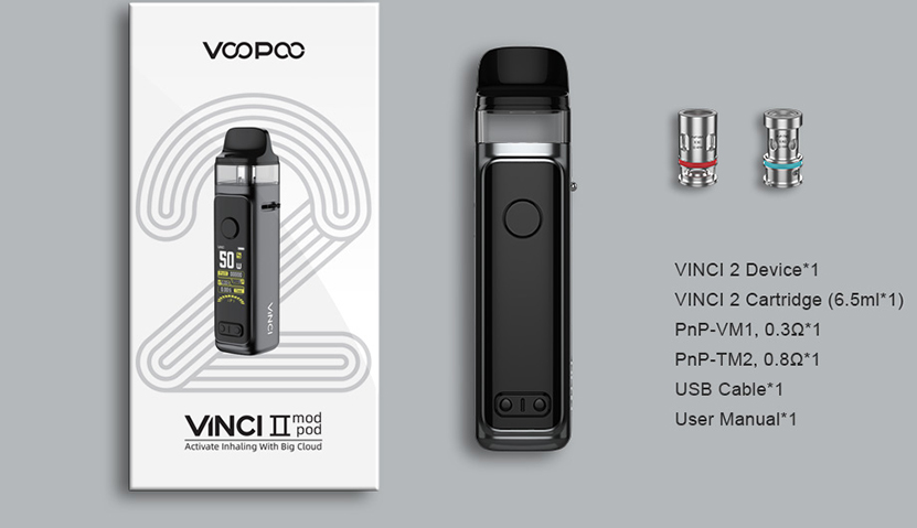 VOOPOO VINCI 2 Kit package