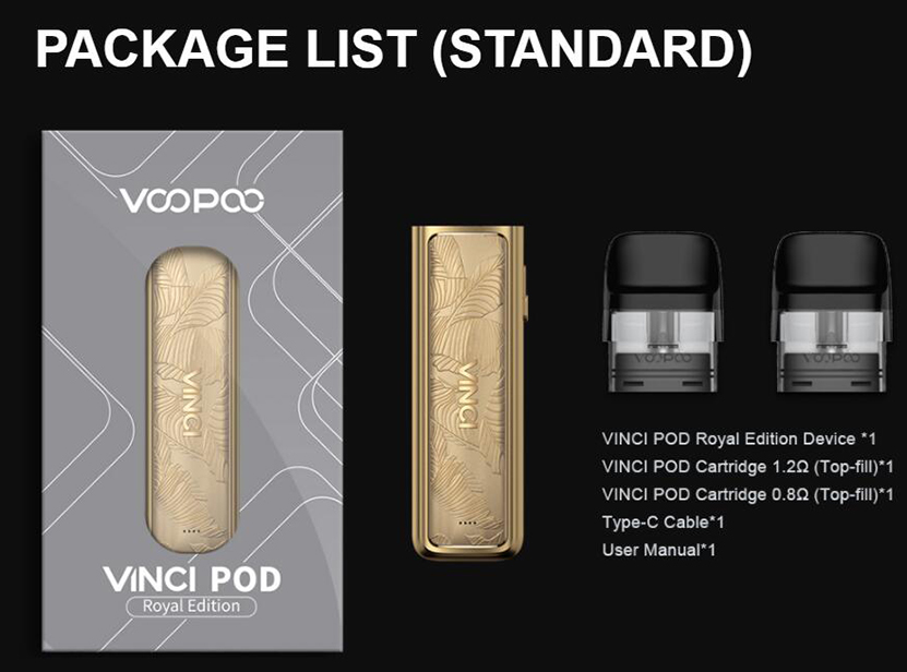 VOOPOO VINCI Pod Kit Royal Edition Package