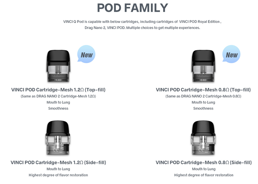 VOOPOO VINCI Q Pod Kit Compatible With