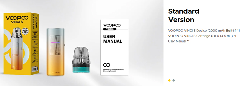 VOOPOO Vinci S Pod Kit Package