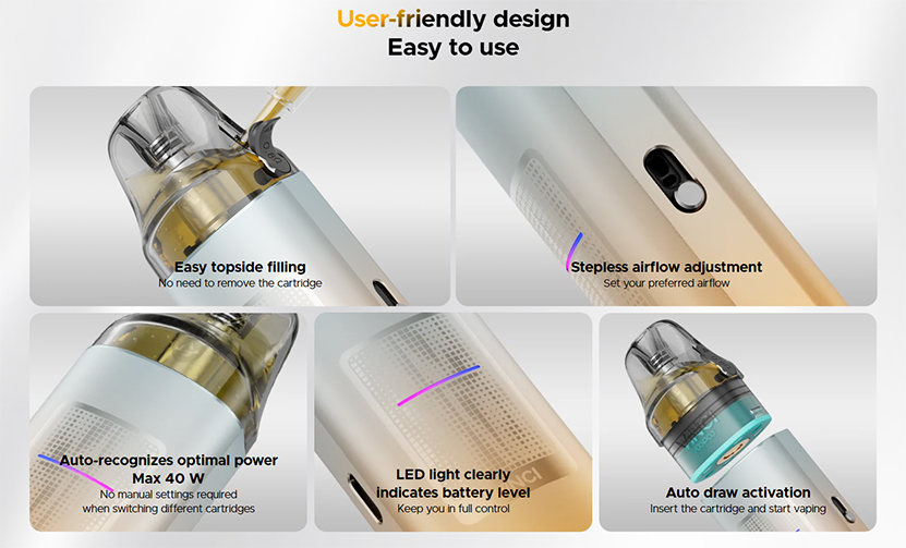 VOOPOO Vinci S Pod Kit User Friendly Design