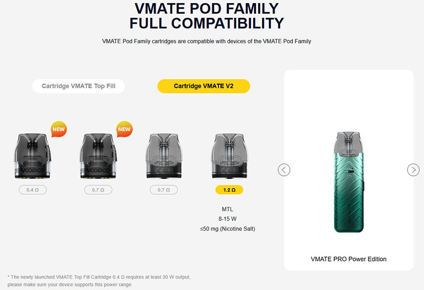 VOOPOO Vmate Mini Kit Compatible