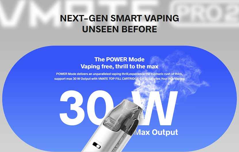 VOOPOO Vmate Pro 2 Kit Power Mode