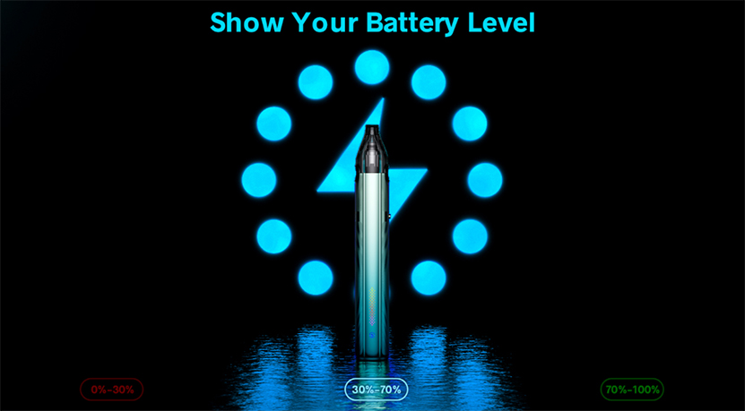 VOOPOO Vmate i3 Pod Kit Show Your Battery Level