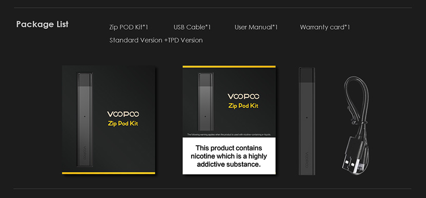 VOOPOO ALPHA Zip Pod Vape Kit Features 7