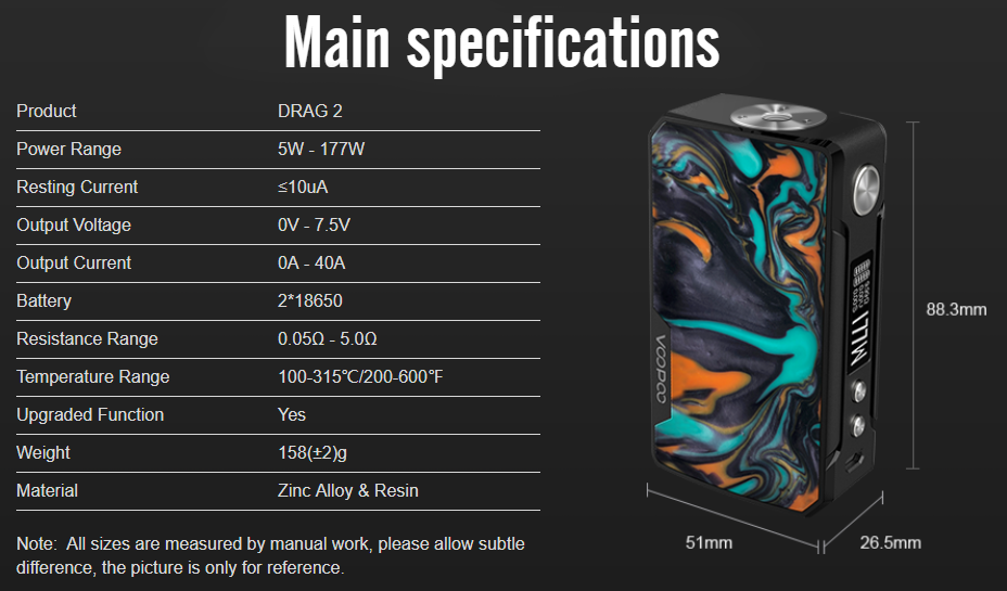 VOOPOO Drag 2 Mod Features 09
