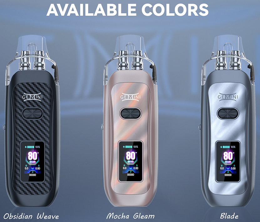 Vandy Vape Gemini Pod Kit Available Colors