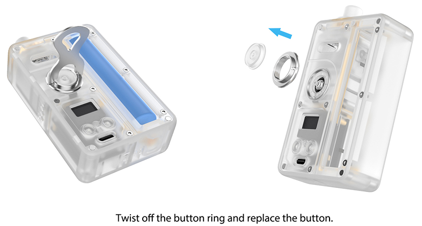 Vandy Vape Pulse AIO Metal Button Ring Features