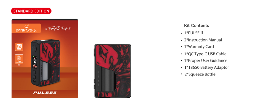 Vandy Vape Pulse V2 95W Mod Package