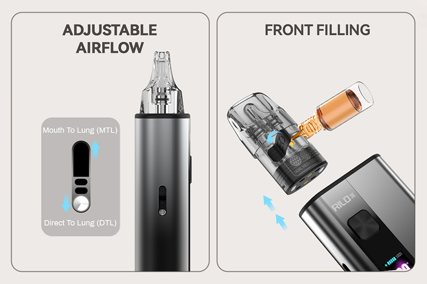 Vandy Vape Rilo GO Kit Adjustable Airflow