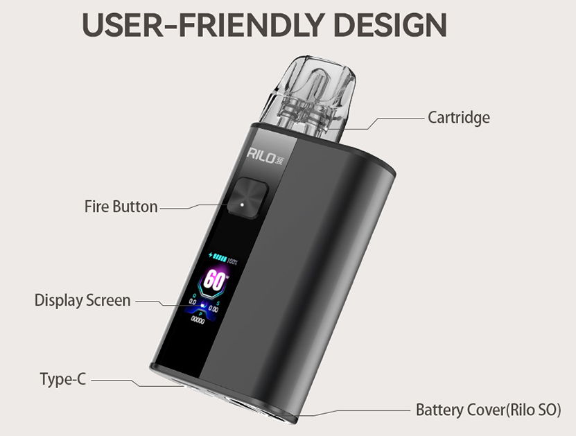 Vandy Vape Rilo GO Kit Components