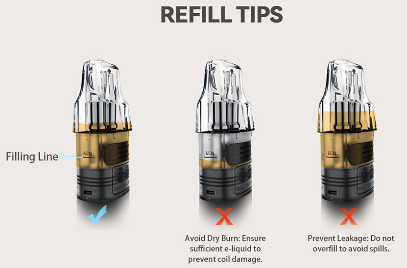 Vandy Vape Rilo GO Kit Filling Type