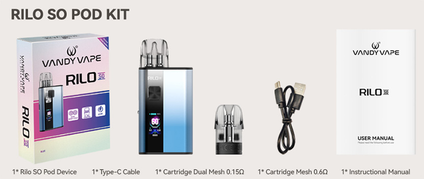 Vandy Vape Rilo So Kit Package