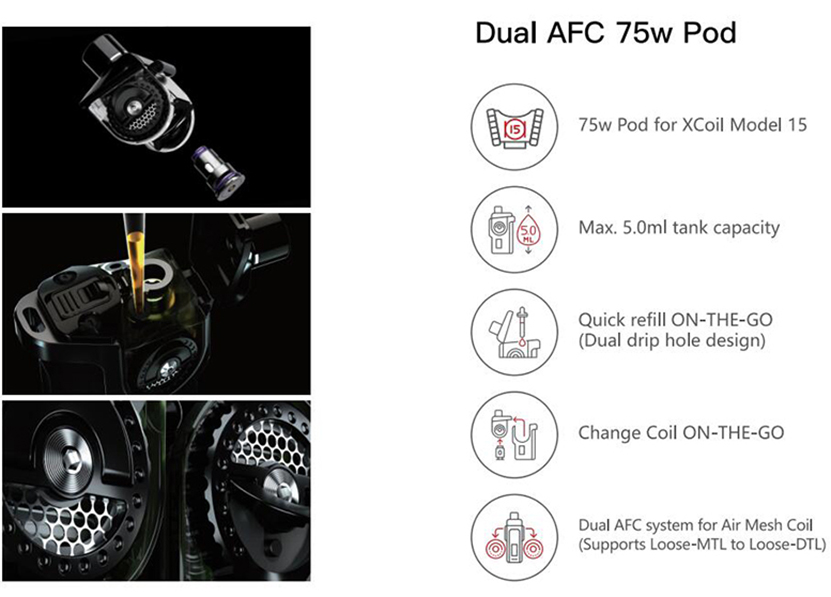 VapX Dual AFC Pod Feature 2