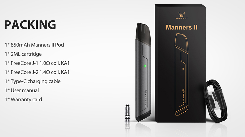 Vapefly Manners 2 Kit Package