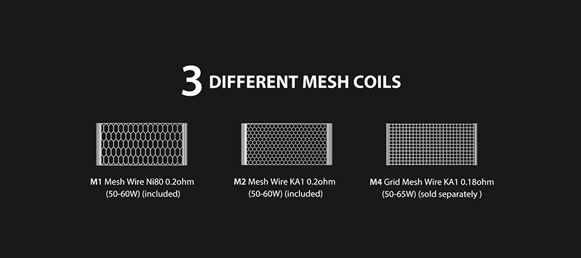 Vapefly Siegfried Mesh Wire 3 Different Mesh Coil