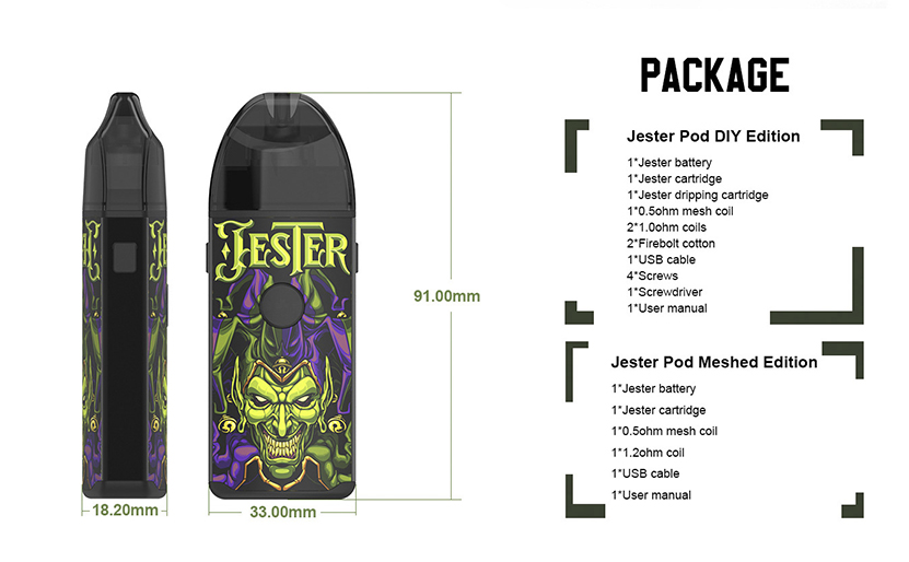 Vapefly Jester Kit package