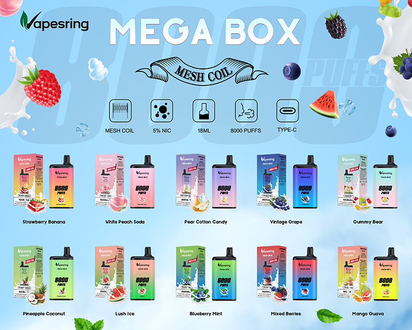 Vapesring Mega Box Disposable Kit