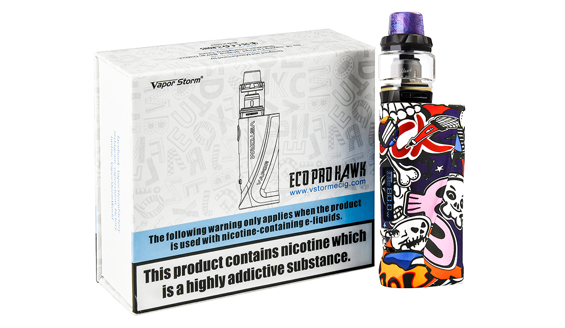 Vapor Storm ECO Pro Kit with Hawk Tank Package 1