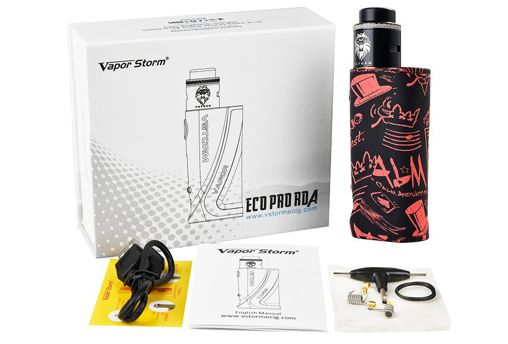 Vapor Storm ECO Pro Kit with Lion RDA Package