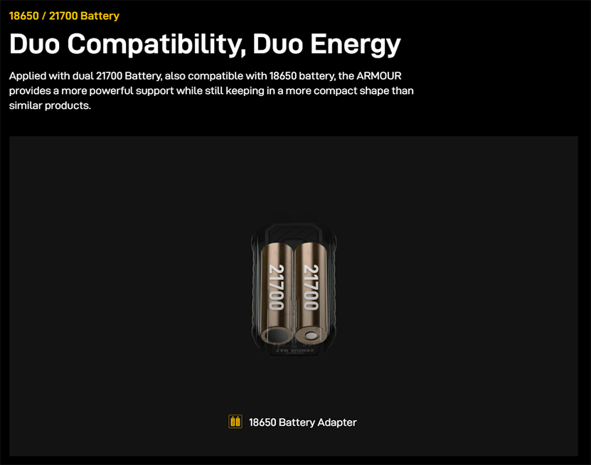 Vaporesso Armour Max Kit with iTank T Batteries
