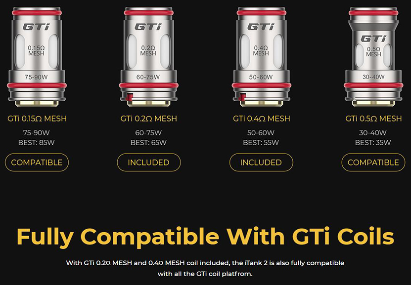 Vaporesso Armour S Kit Compatible with GTi Coils