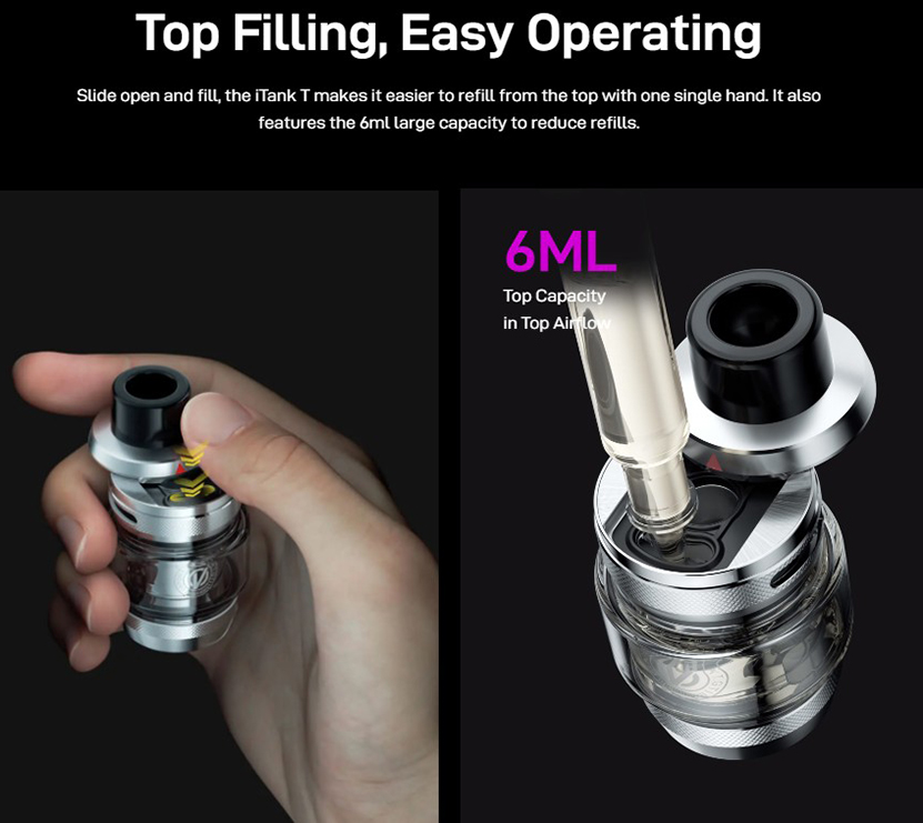 Vaporesso Armour S Kit with iTank T Top Filling