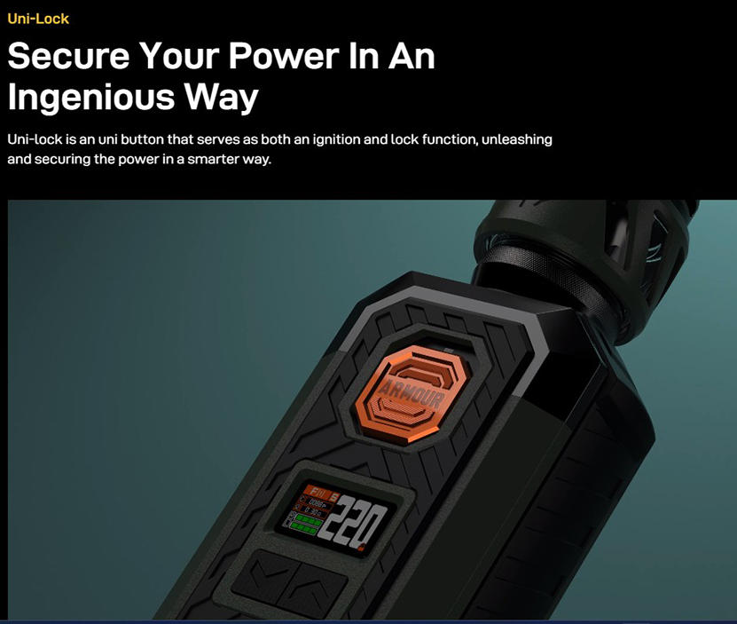 Vaporesso Armour S Kit with iTank T Uni-lock