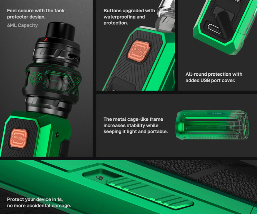 Vaporesso Armour Ultra Mod Main Features