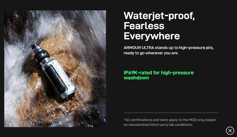 Vaporesso Armour Ultra Mod Waterjet-proof