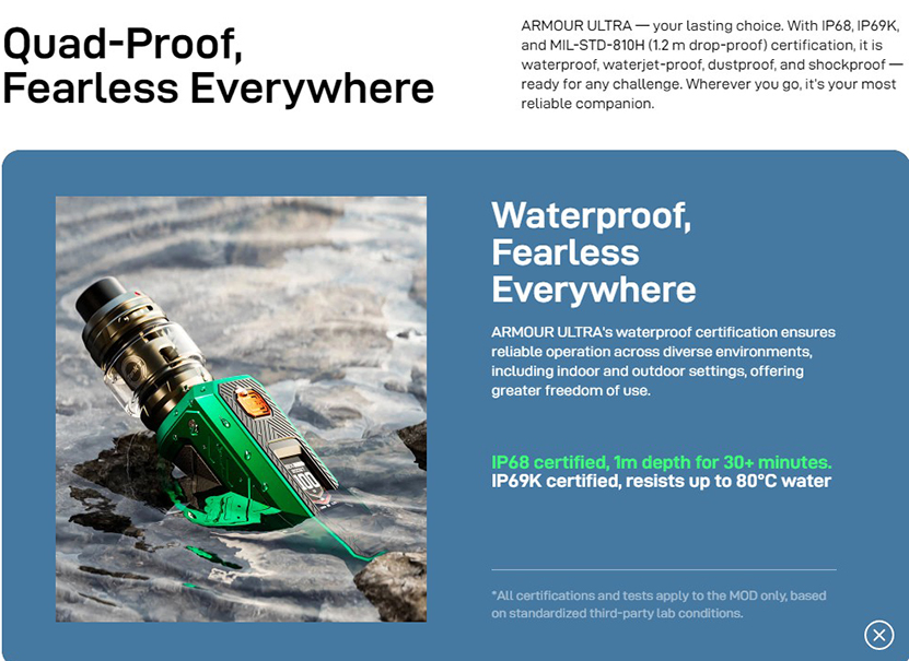 Vaporesso Armour Ultra Mod Waterproof