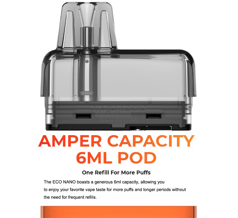 Vaporesso ECO Nano Pod Cartridge Capacity