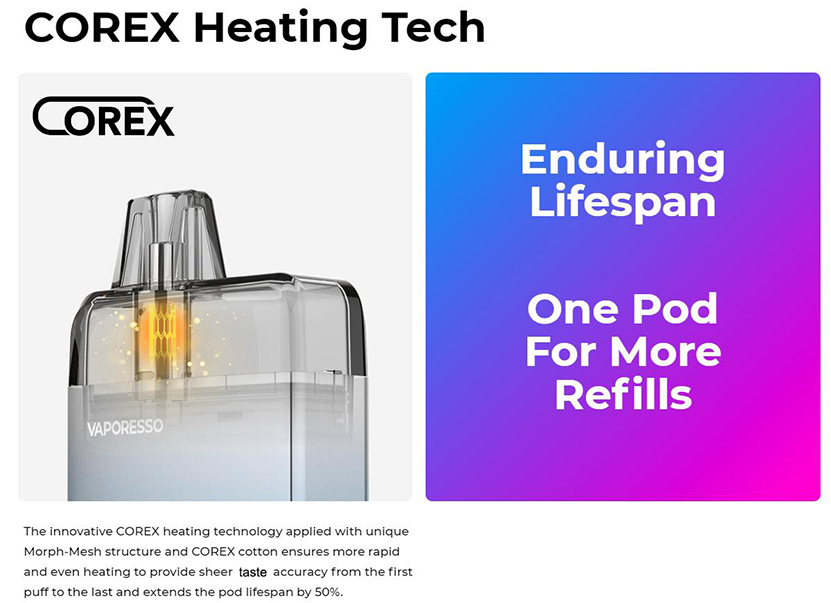 Vaporesso ECO Nano Pod Cartridge COREX Heating Tech