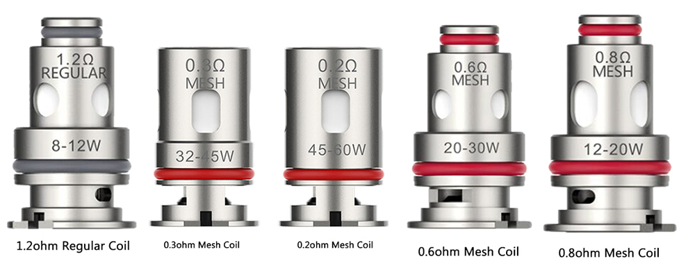 Vaporesso GTX Coil 5 types