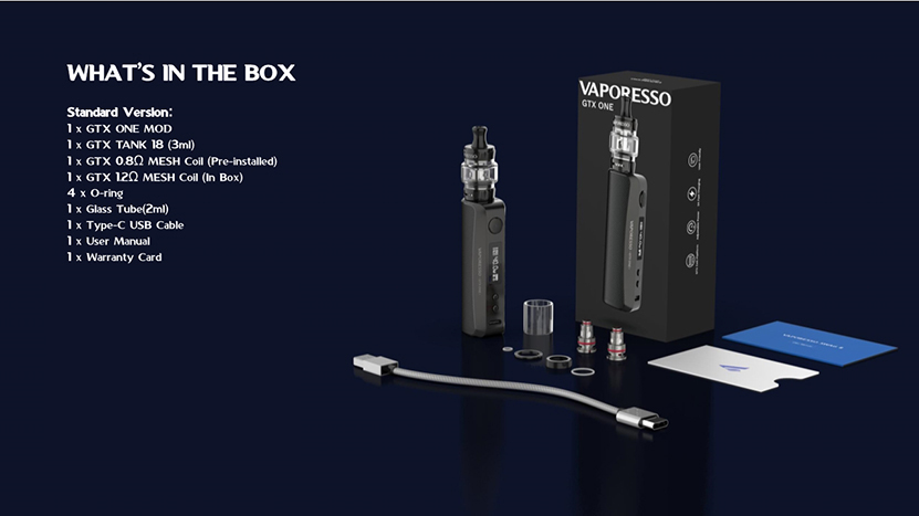 Vaporesso GTX ONE Box Mod Kit Package