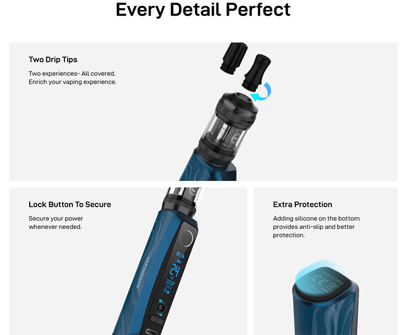 Vaporesso GTX One Pro Kit Every Detail Perfect