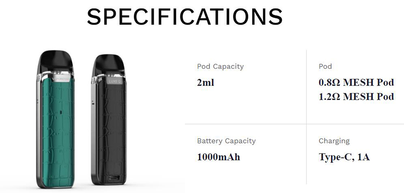 Vaporesso LUXE Q Kit 1000mAh 2ml Pod System Kit