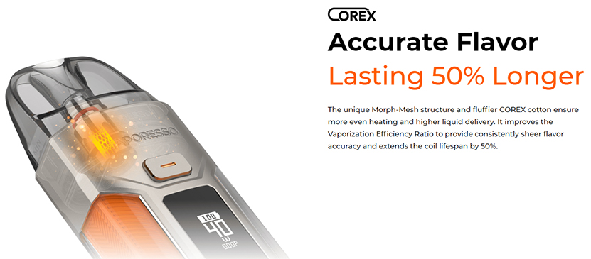 Vaporesso Luxe X Pro Kit Corex Heating Tech