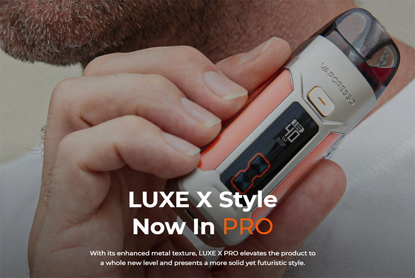 Vaporesso Luxe X Pro Kit Metal Texture