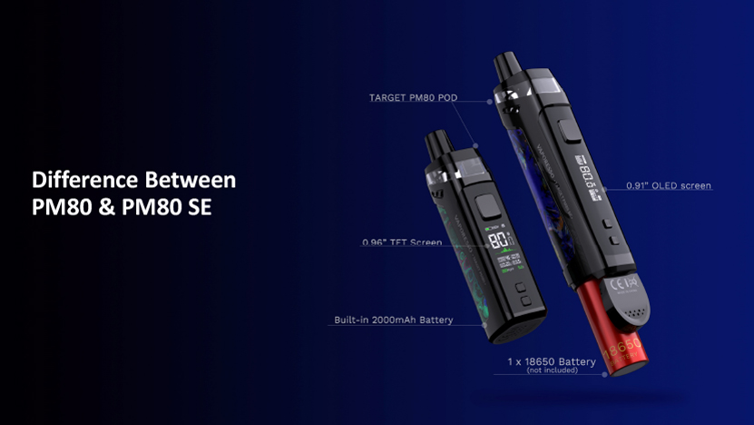 Target PM80 SE Pod Mod Kit Difference Between PM80 and PM80 SE
