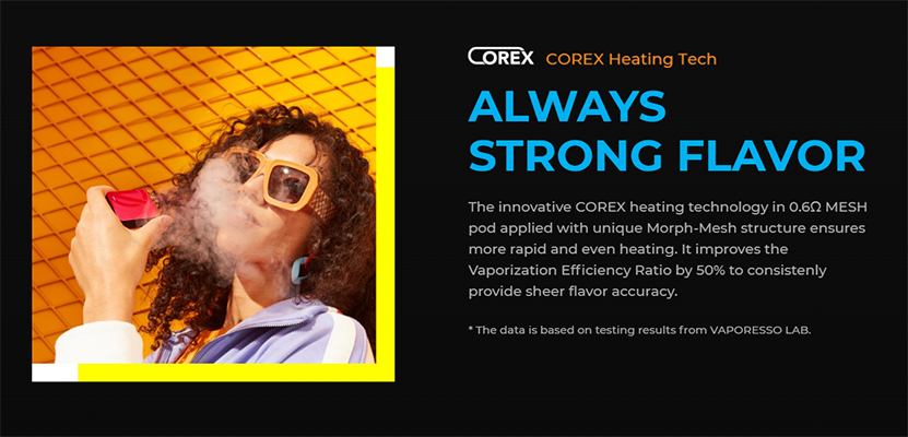 Vaporesso Xros 3 Nano Kit Corex Heating Tech