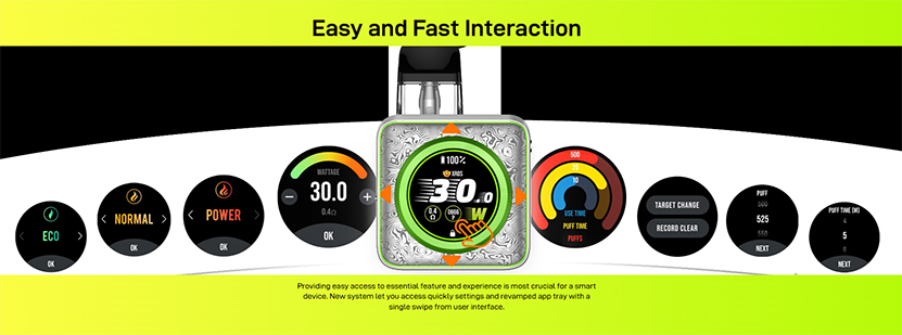 Vaporesso Xros 5 Nano Kit Easy and Fast Interaction