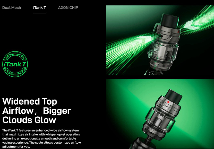 Vaporesso iTank T Dual Mesh Version Wide Airflow
