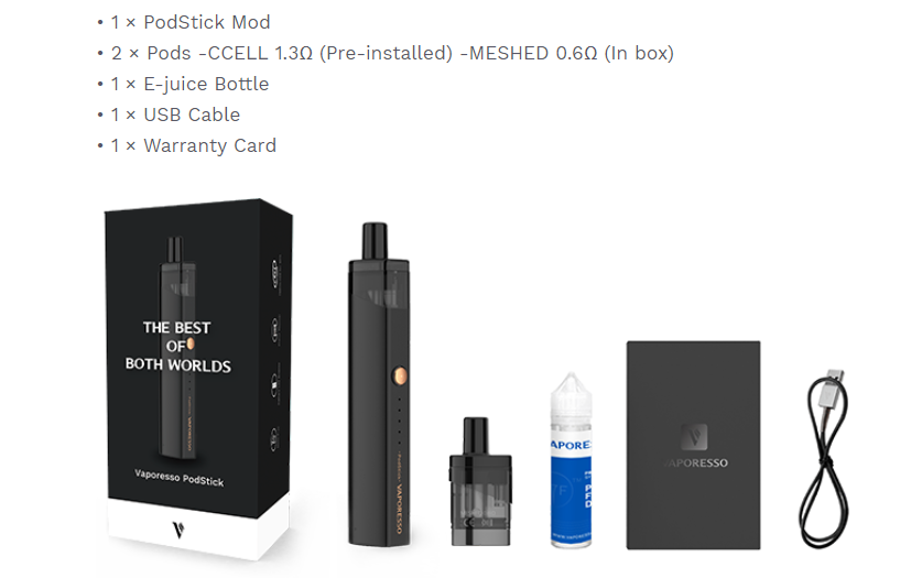 Vaporesso Podstick Kit Packagey